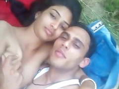 Arab couple outdoor sex